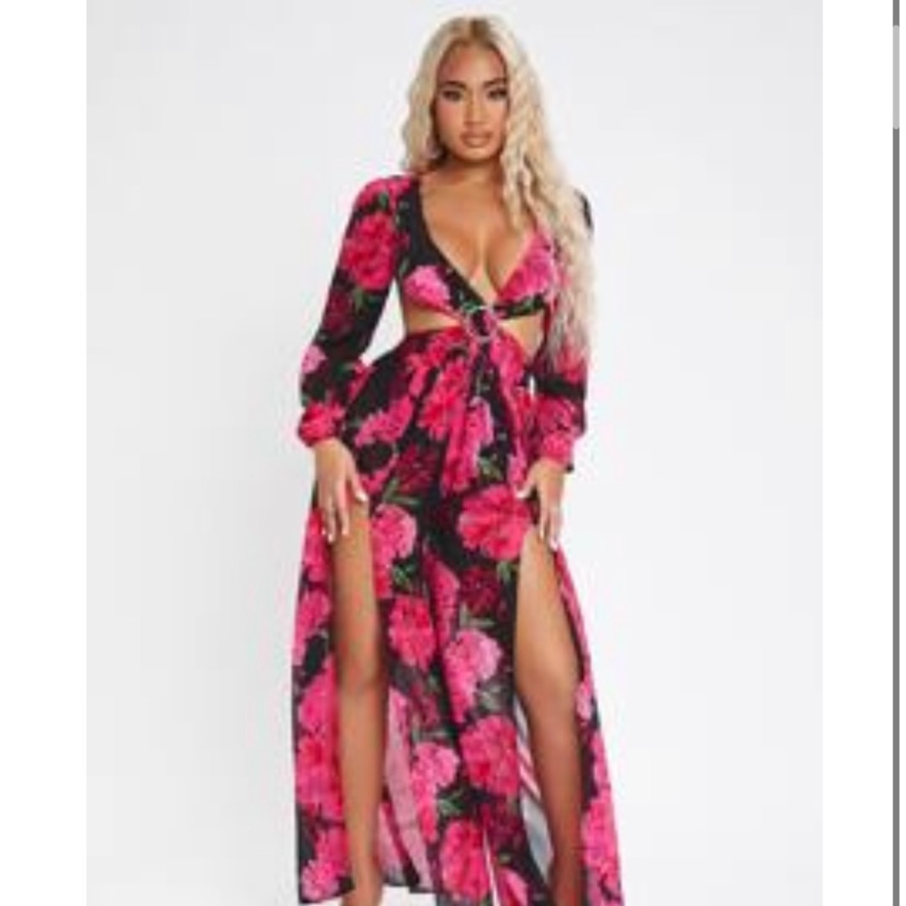 Floral one piece size L